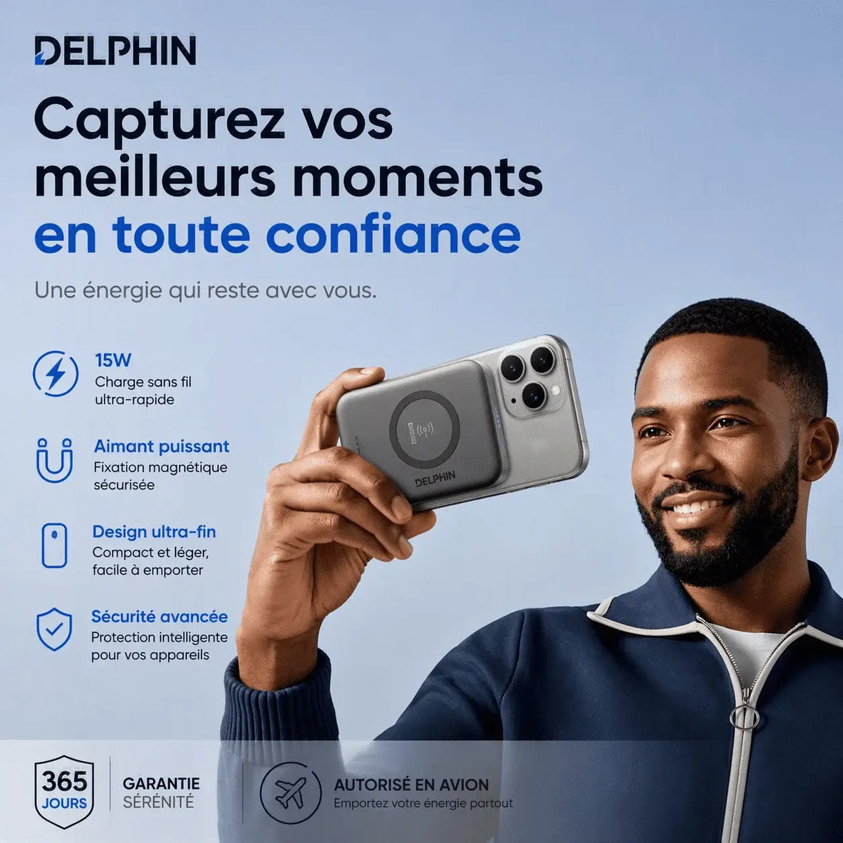 Powerbank Magnétique DEPIN : Support, Portable & Magnétique