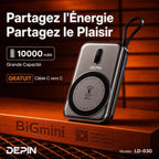 Powerbank Magnétique DEPIN : Support, Portable & Magnétique