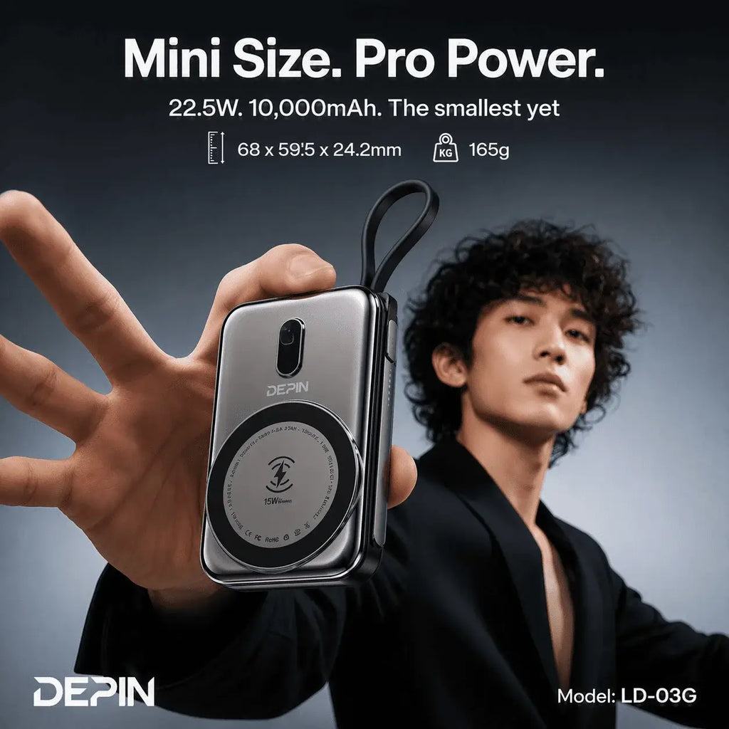 Powerbank Magnétique DEPIN : Support, Portable & Magnétique