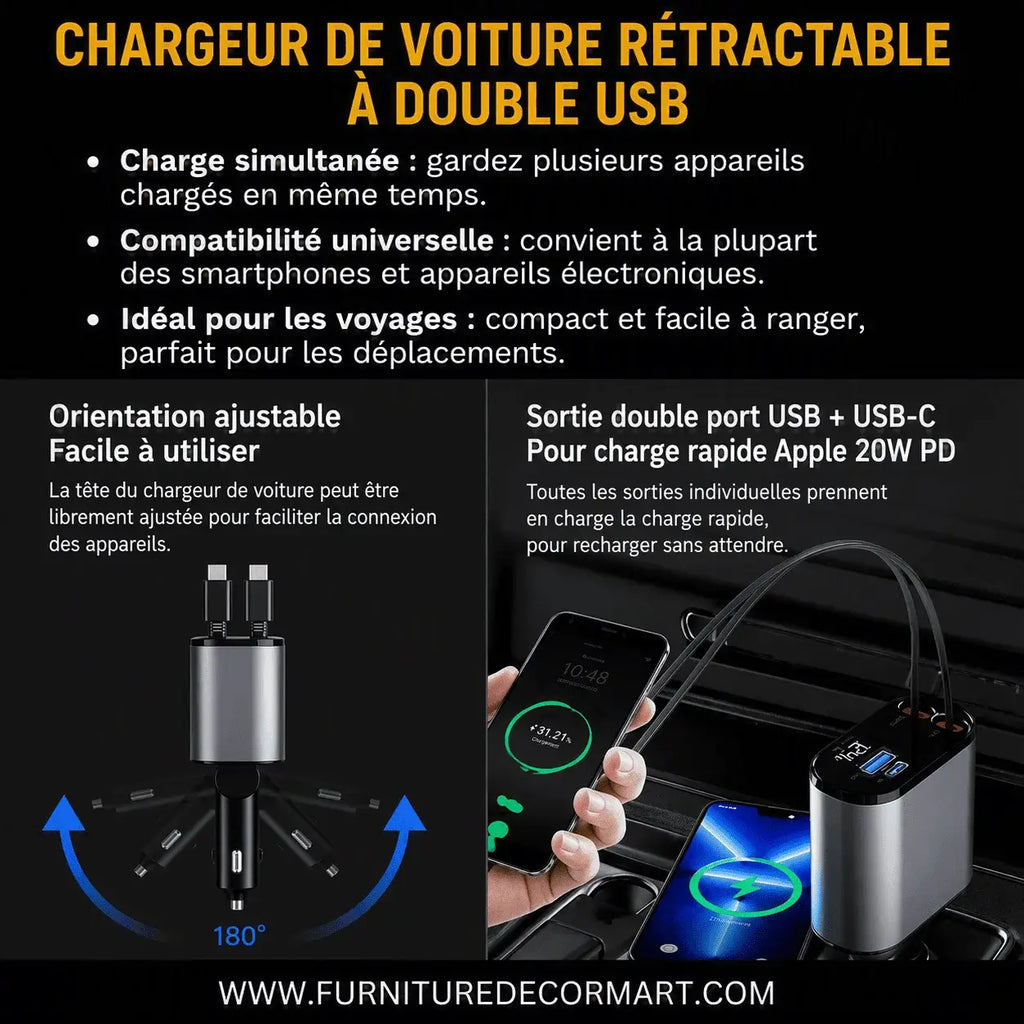Super Car Fast Charger : Tirez, branchez & rechargez