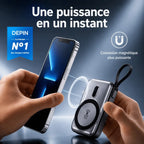 Powerbank Magnétique DEPIN : Support, Portable & Magnétique